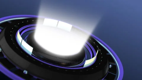 Hi tech digital technology wheel Stock Footage 267955574