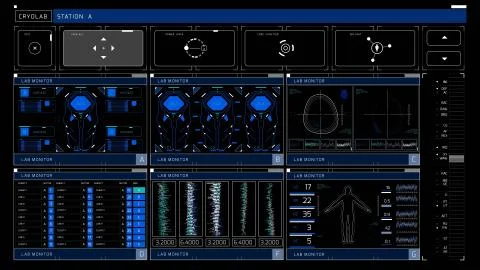 Hi tech Display Stock Illustration