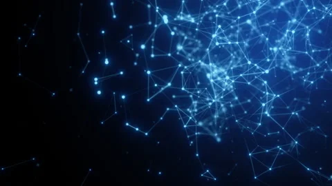 Hi-tech future virtual world business background Stock Footage 233485631