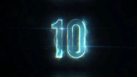 Countdown Hi Tech Clock Stock Footage ~ Royalty Free Stock Videos | Pond5