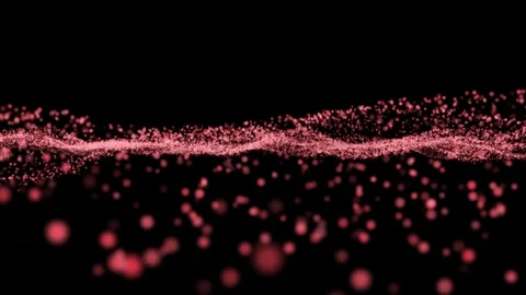 HI-tech futuristic particles stream flowing through cyber space Stock Footage 296616768