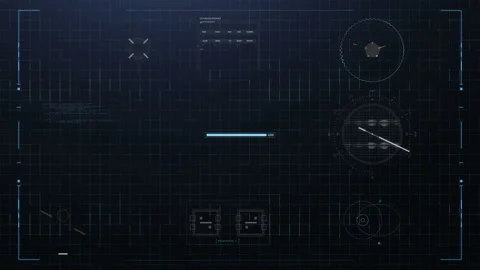 Hi Tech Futuristic User Interface Head Up Display Stock Footage 118311631