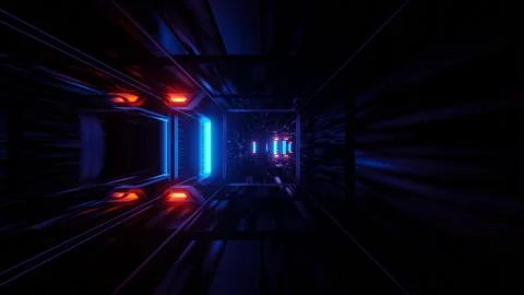 Hi-tech Game Laser Spaceship 4k uhd 3d illustration background Stock Illustration