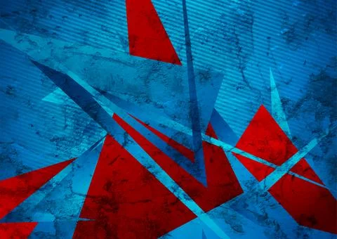 Hi-tech geometric low poly grunge abstract background Stock Illustration