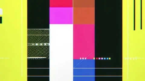 Hi-Tech Glitch Abstract Geometric Pattern Seamless Cyberpunk Visuals Stock Footage 315416030