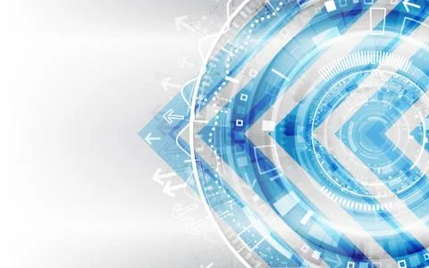 Hi-tech global communication. Stock Illustration