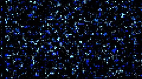 Hi-Tech graphic background in blue color - square elements and dots Stock Illustration