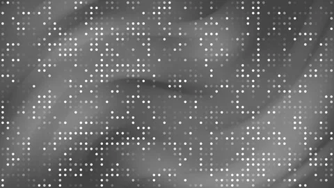 Hi tech grey background, futuristic technology background blink white dot, swirl Video stock 297943209