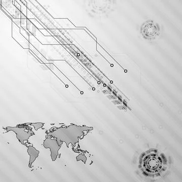 Hi-tech grey vector background Hi-tech grey abstract background. Vector de... 스톡 사진