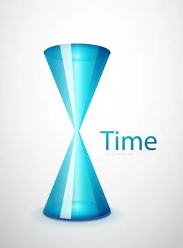 Hi-tech hourglass concept Stock Illustration