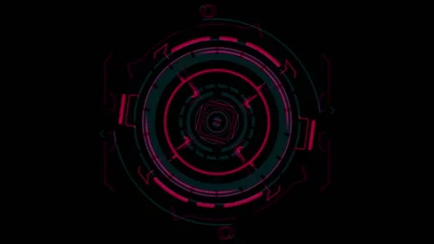 HI Tech HUD 04 Targeting Navigation System Stock Footage 139676119