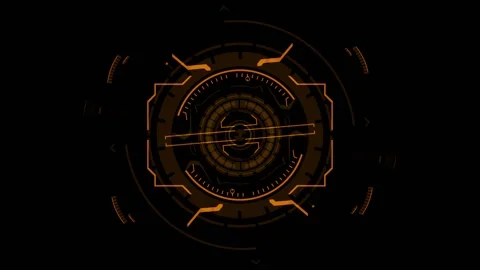 HI Tech HUD 07 Targeting Navigation System Stock Footage 139676129