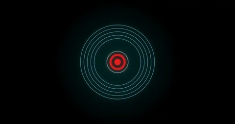 Hi-Tech HUD circles with rotating elements and lines. Stock Footage 125982277