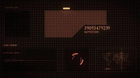 Hi-Tech Infographic Screen Illustrazione stock