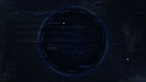 Hi tech inteface design interaction loop background Stock Footage 69296769