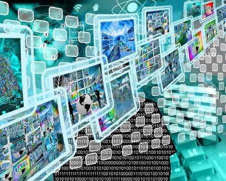 Hi-tech interface Illustrazione stock