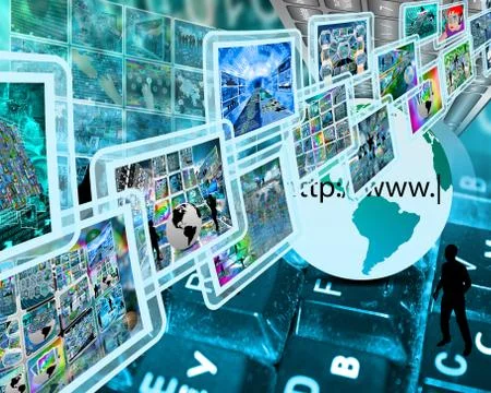 Hi-tech interface Illustrazione stock