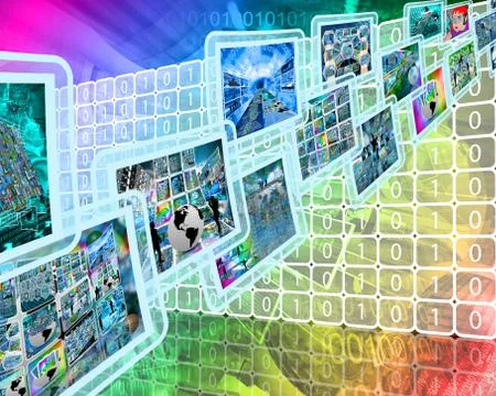 Hi-tech interface Illustrazione stock