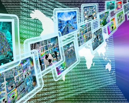 Hi-tech interface Illustrazione stock