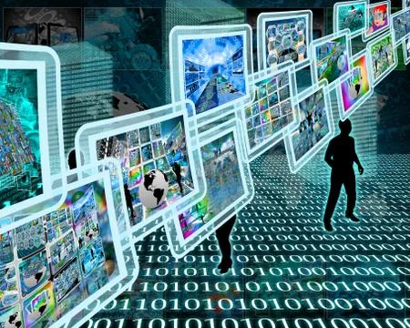 Hi-tech interface Illustrazione stock