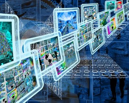 Hi-tech interface Illustrazione stock