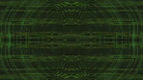 Hi-tech iridescent elements. Dynamic pieces damaged metamorphoses. Stock Footage 162921142