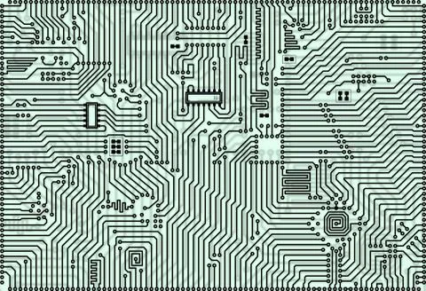 Hi-tech light green abstract industrial electronic background Stock Illustration