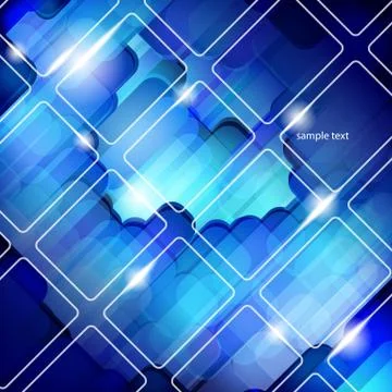 Hi-tech lines abstract vector background. Stock Illustration