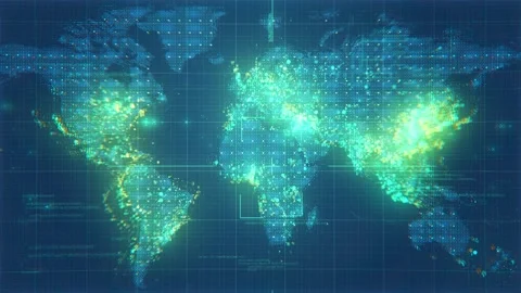 Hi Tech Map Chroma-1 Stock Footage 170000871