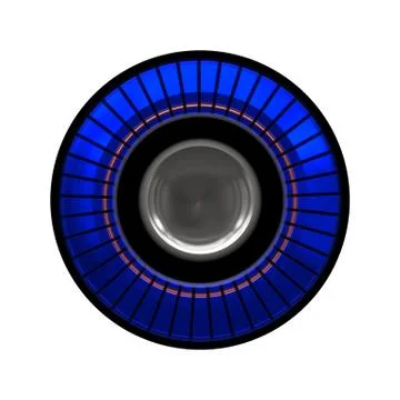 Hi Tech Metal Knob Stock Illustration