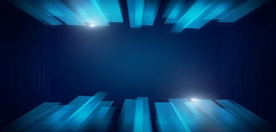 Hi-tech modern screen of data, Internet connection stream flow concept Illustrazione stock