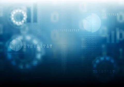 Hi-tech modern vector design template Hi-tech modern blue background. Vect... 库存照片