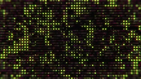 Hi tech motion graphic background, square elements, dots and numbers Stock Footage 244639398