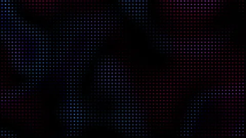Hi tech motion graphic background, blue and red flickering dots on dark Stock Footage 339480696
