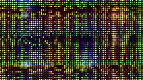 Hi-tech multi-coloured elements. Dotted elements corrupted footage. Stock Footage 162921386
