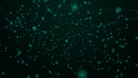 Hi-Tech Networks Plexus Data Network Connection Video Animated Background Stock Footage 337757488
