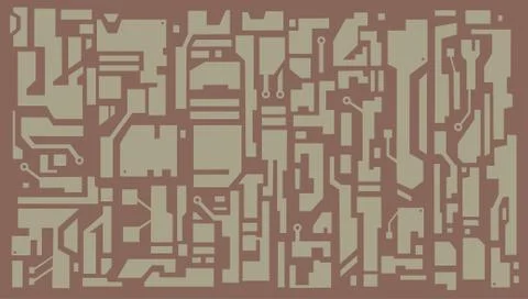 Hi-tech pattern Stock Illustration