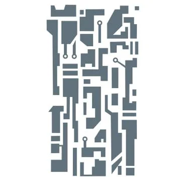 Hi-tech pattern Stock Illustration