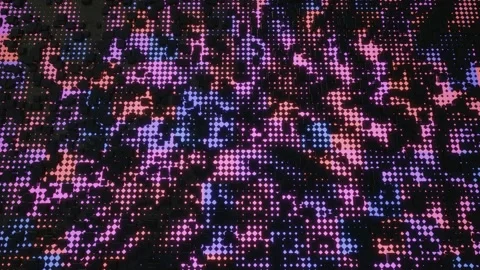 Hi tech pattern on plane surface, neon glow, complex elements and structure. 4k Stock Footage 172267753