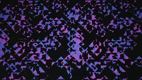 Hi tech pattern on plane surface, neon glow, complex elements and structure. 4k Stock Footage 277994291