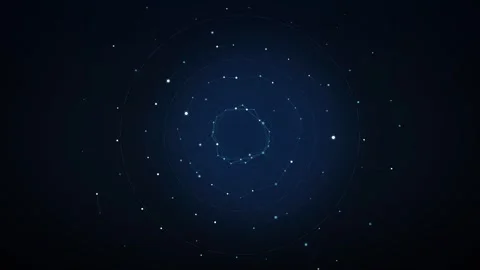 Hi-Tech Plexus Particle Lines Technology Background Vidéo 344245605