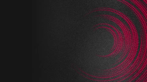 Hi-tech red and black abstract motion background with circular dotted lines Stock Footage 337170752