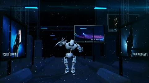 Hi-tech robot dance Stock After Effects