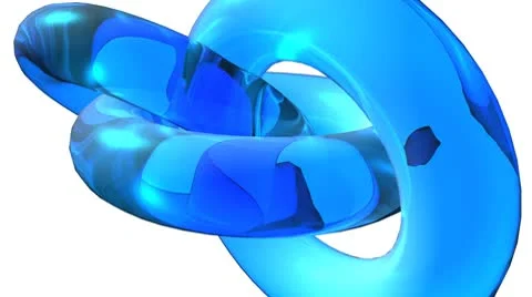 Hi-Tech rotating rings Stock Footage 8977838