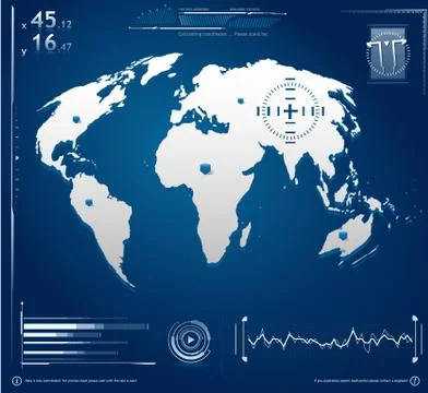 Hi-Tech Screen Illustration Illustrazione stock