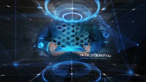 Hi-Tech Slideshow Intro Стоковые After Effects