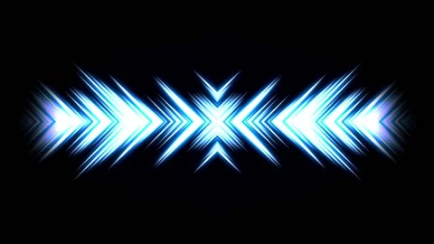 Hi tech style with arrows and blue light effect Stock Footage 195965806
