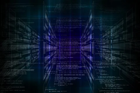 Hi-tech technological background Stock Illustration