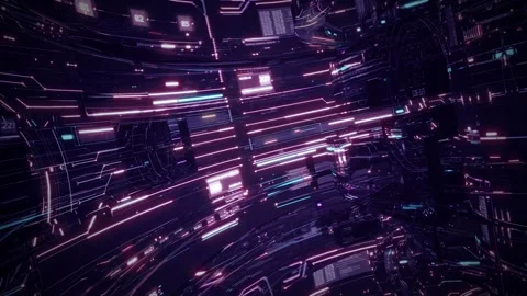 Hi-Tech Technology Background Stock Footage 347422131