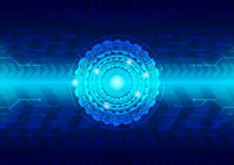 Hi-tech technology concept, abstract background. Stock Illustration